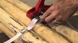 Composite corded strap 16mm, 19mm, or 25mm applied with hand tool