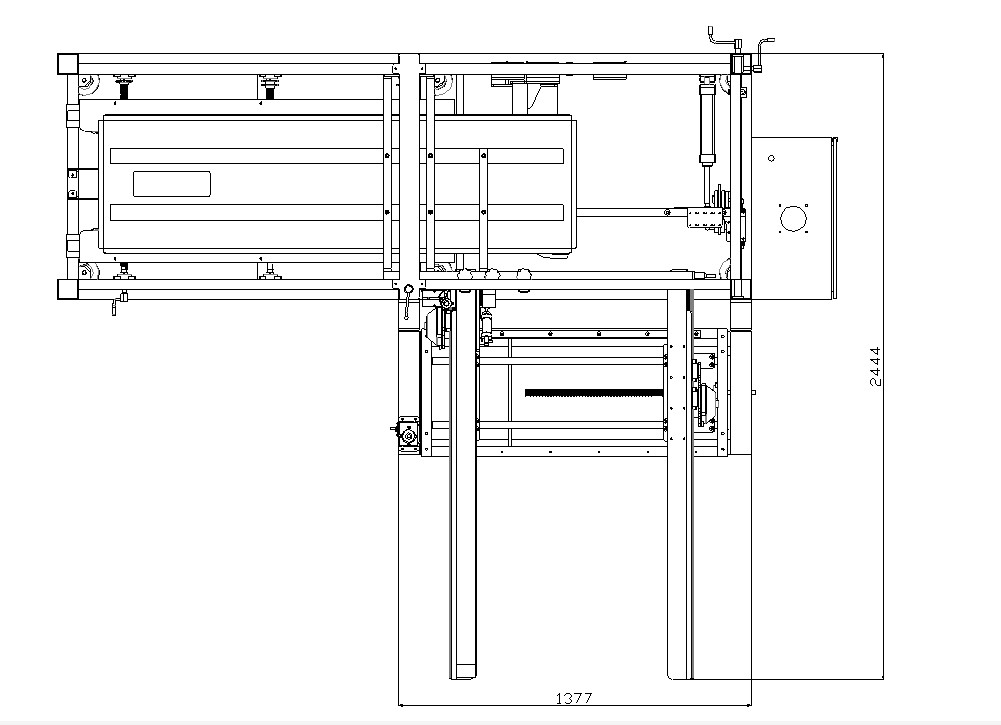 AUTOBOX case erector - Machine layout with horizontal worktable
