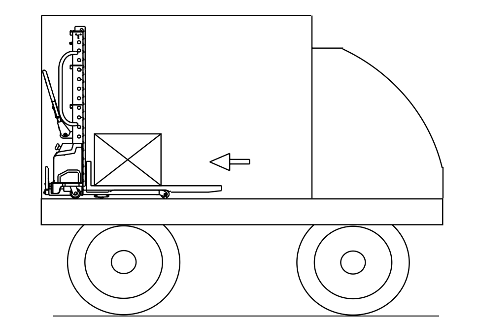 Self-lifting electric stacker loading and operation instructions