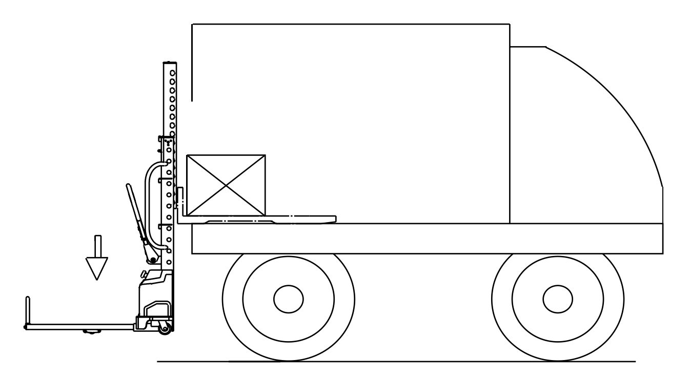 Self-lifting electric stacker loading and operation instructions