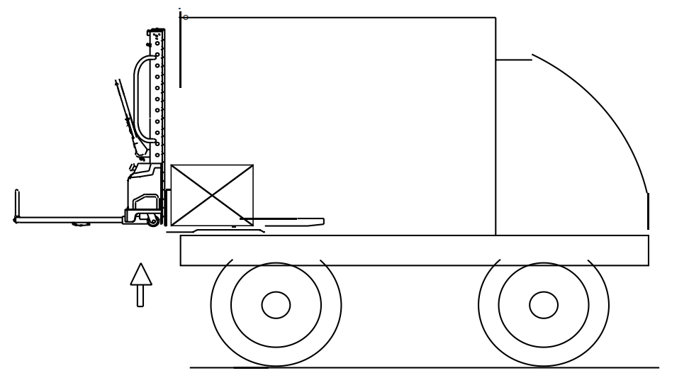 operation of self-lifting electric stacker