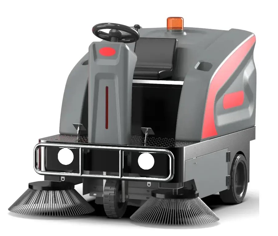 Ride-on sweeper SMITH JB1350 – 8000 m²/h performance