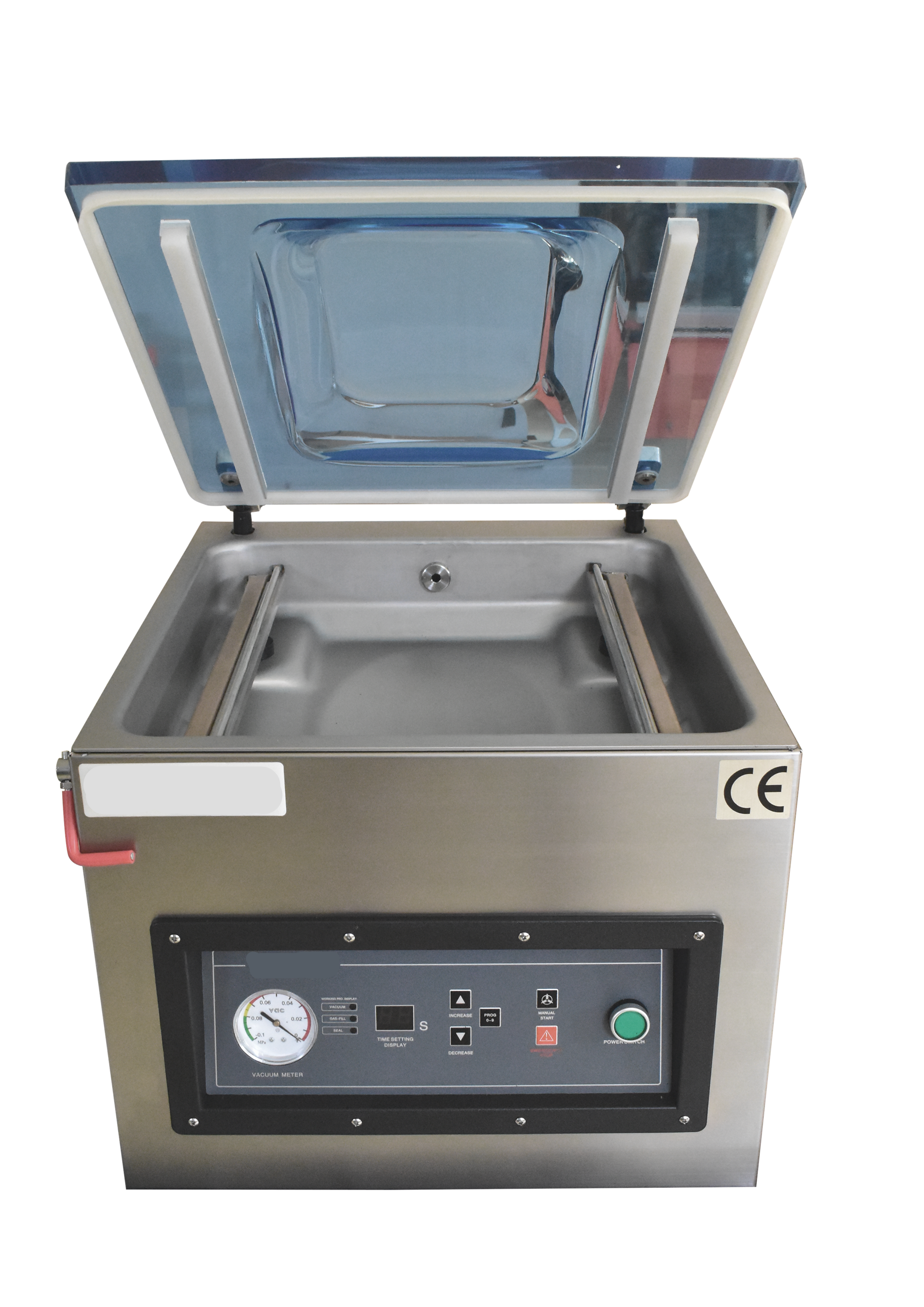 DOZE400TB chamber vacuum sealer, chamber and sealing bars