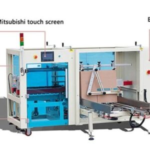 AUTOBOX10 automatic case erector with touch screen and magazine for flat cartons